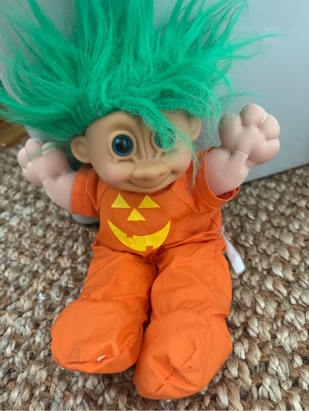 Orange Pumpkin Troll Kids Costume Plush Doll